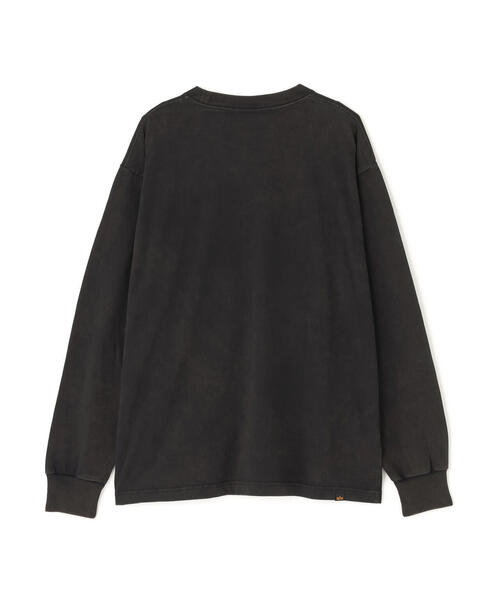 Alpha Industries（アルファインダストリーズ）の「Alpha Industries/アルファインダストリーズ/SNOW WASH LS T-SHIRT/スノー ウォッシュ Tシャツ（Tシャツ/カットソー・メンズ・ネイビー/チャコール/ブラック/ホワイト系2/オリーブ系・2XL/L/M/S/XL）」の16枚目の写真
