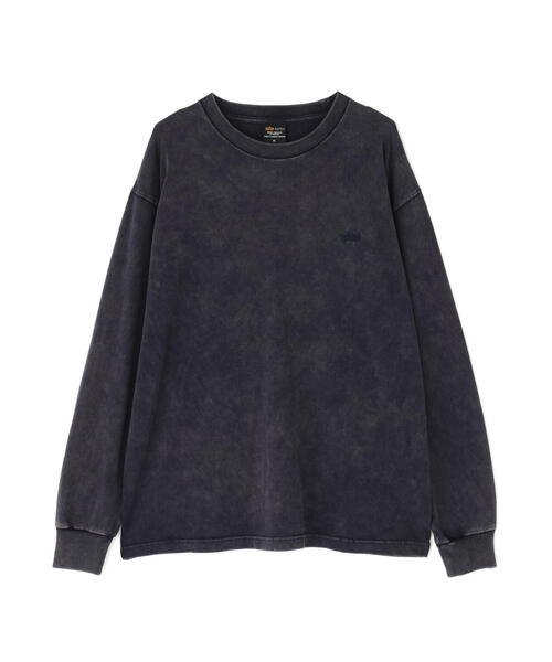 Alpha Industries（アルファインダストリーズ）の「Alpha Industries/アルファインダストリーズ/SNOW WASH LS T-SHIRT/スノー ウォッシュ Tシャツ（Tシャツ/カットソー・メンズ・ネイビー/チャコール/ブラック/ホワイト系2/オリーブ系・2XL/L/M/S/XL）」の20枚目の写真