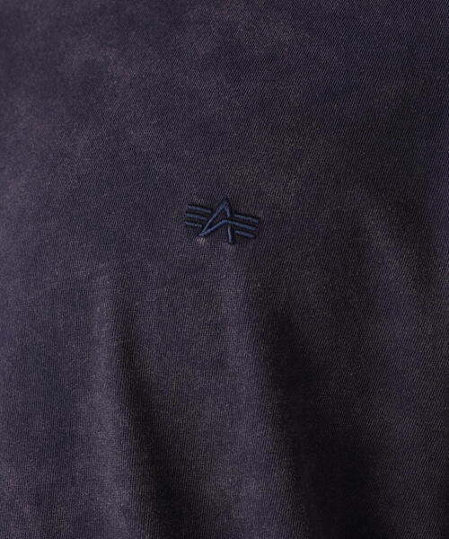 Alpha Industries（アルファインダストリーズ）の「Alpha Industries/アルファインダストリーズ/SNOW WASH LS T-SHIRT/スノー ウォッシュ Tシャツ（Tシャツ/カットソー・メンズ・ネイビー/チャコール/ブラック/ホワイト系2/オリーブ系・2XL/L/M/S/XL）」の22枚目の写真
