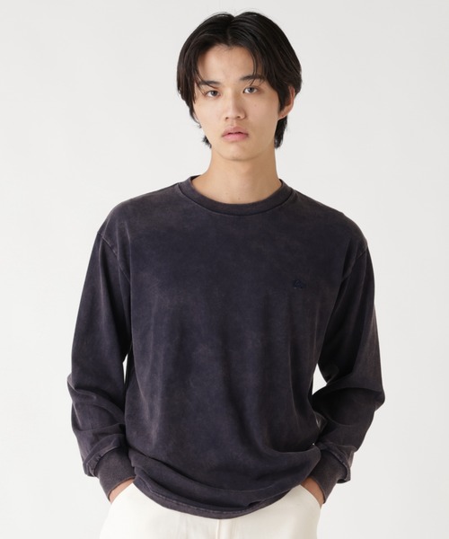 Alpha Industries（アルファインダストリーズ）の「Alpha Industries/アルファインダストリーズ/SNOW WASH LS T-SHIRT/スノー ウォッシュ Tシャツ（Tシャツ/カットソー・メンズ・ネイビー/チャコール/ブラック/ホワイト系2/オリーブ系・2XL/L/M/S/XL）」の5枚目の写真