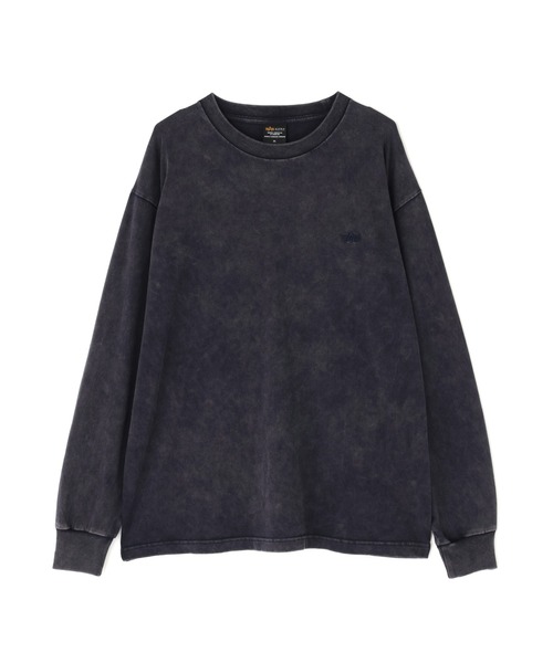 Alpha Industries（アルファインダストリーズ）の「Alpha Industries/アルファインダストリーズ/SNOW WASH LS T-SHIRT/スノー ウォッシュ Tシャツ（Tシャツ/カットソー・メンズ・ネイビー/チャコール/ブラック/ホワイト系2/オリーブ系・2XL/L/M/S/XL）」の13枚目の写真