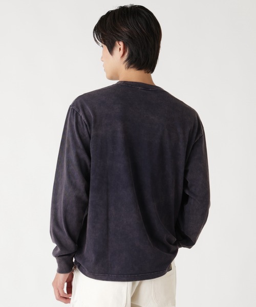 Alpha Industries（アルファインダストリーズ）の「Alpha Industries/アルファインダストリーズ/SNOW WASH LS T-SHIRT/スノー ウォッシュ Tシャツ（Tシャツ/カットソー・メンズ・ネイビー/チャコール/ブラック/ホワイト系2/オリーブ系・2XL/L/M/S/XL）」の7枚目の写真