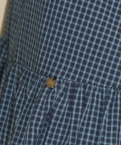 RONRON(ロンロン)の「PUMPKIN MINI DRESS BLUE CHECK(ワンピース・レディース・その他・FREE)」の3枚目の写真