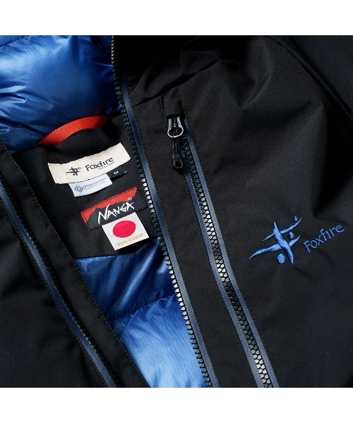 Foxfire（フォックスファイヤー）の「NANGA×Foxfire GORE-TEX WS フィッシングダウンジャケット（ダウンジャケット/コート・メンズ・ブラック/ブルー・S/M/L/XL）」の10枚目の写真
