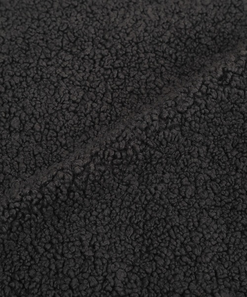 Green　Parks（グリーンパークス）の「異素材コンビスタンドボアブルゾン（ブルゾン・レディース・チャコールグレー/アイボリー/キャメル・FREE）」の14枚目の写真