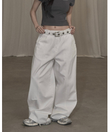 Cotton Balloon Pants (white)
