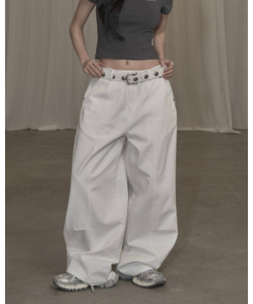 KHAKIPOINT(カーキポイント)の「Cotton Balloon Pants (white)(その他パンツ・レディース・その他・SMALL/MEDIUM)」の1枚目の写真