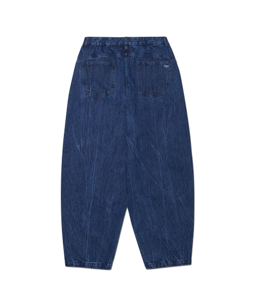 NOMANUAL(NOMANUAL)の「C.W WIDE DENIM PANTS - WASHED BLUE(デニムパンツ・レディース・その他・SMALL/MEDIUM/LARGE/X-SMALL)」の2枚目の写真