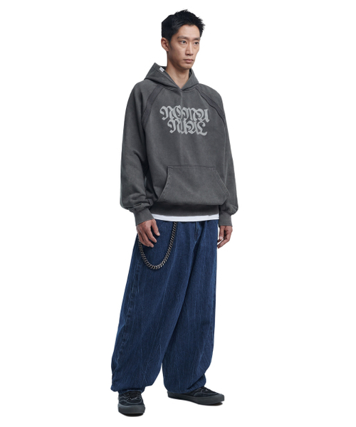 NOMANUAL(NOMANUAL)の「C.W WIDE DENIM PANTS - WASHED BLUE(デニムパンツ・レディース・その他・SMALL/MEDIUM/LARGE/X-SMALL)」の3枚目の写真