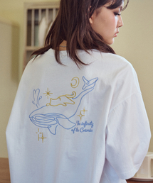 CPGN STUDIO（コンパーニョ）の「インフィニティ刺繍半袖Tシャツホワイト（Tシャツ/カットソー）」