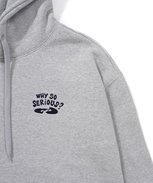 GAKKAI UNIONS（ガッカイユニオンズ）の「シリアスペンギン刺繍フードパーカーグレー（パーカー・レディース・その他・MEDIUM/LARGE）」の4枚目の写真