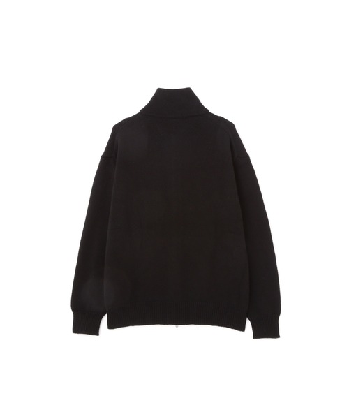 MARGARET HOWELL（マーガレットハウエル）の「WOOL CASHMERE SILK（カーディガン/ボレロ・メンズ・ブラック/ライトベージュ・MEDIUM/LARGE）」の4枚目の写真