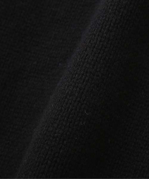 MARGARET HOWELL（マーガレットハウエル）の「WOOL CASHMERE SILK（カーディガン/ボレロ・メンズ・ブラック/ライトベージュ・MEDIUM/LARGE）」の5枚目の写真