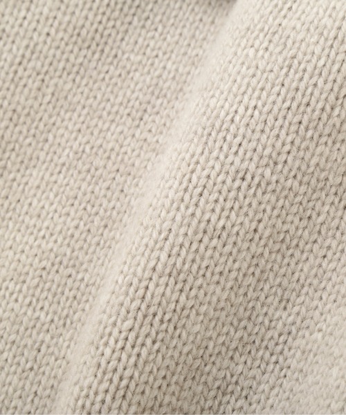 MARGARET HOWELL（マーガレットハウエル）の「WOOL CASHMERE SILK（カーディガン/ボレロ・メンズ・ブラック/ライトベージュ・MEDIUM/LARGE）」の3枚目の写真