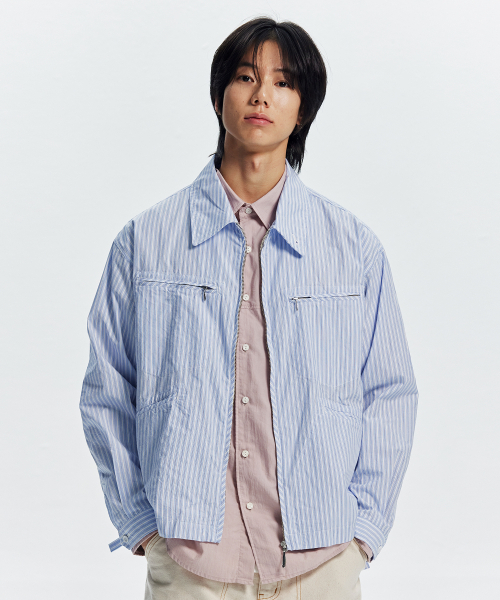 FRIZMWORKS(フリズムワークス)の「JW LINE SWING TOP _ STRIPE(その他アウター・メンズ・その他・SMALL/MEDIUM/LARGE/X-LARGE)」の1枚目の写真