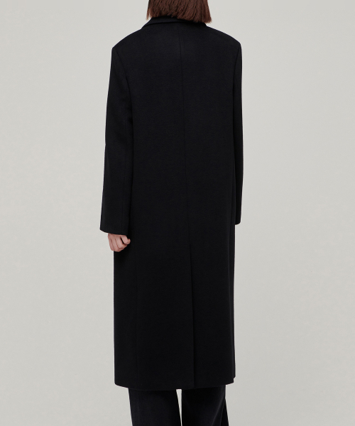 MUSINSA STANDARD WOMAN（ムシンサスタンダードウーマン）の「ウィメンズカシミヤブレンドオーバーショルダーシングルコート[ブラック]（チェスターコート・レディース・その他・SMALL/MEDIUM/LARGE/X-SMALL）」の6枚目の写真
