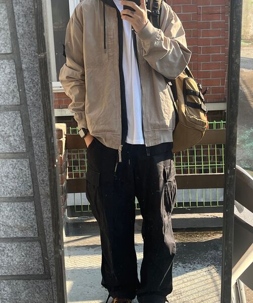 MUSINSA STANDARD（ムシンサスタンダード）の「コットンパラシュートカーゴパンツ[ブラック]（スウェットパンツ・メンズ・その他・40/31/33/26/27/28/29/38/42/36/34/32/30）」の7枚目の写真