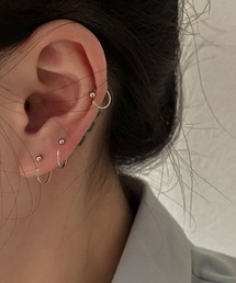 【526526】シンプルドットリングミニフープピアス(RZ)