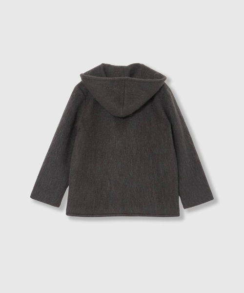 THINGS THAT MATTER（シングス ザット マター）の「MOHAIR HOODIE JACKET / モヘア フーディー ジャケット（テーラードジャケット・レディース・チャコールグレー/サックスブルー・FREE）」の22枚目の写真