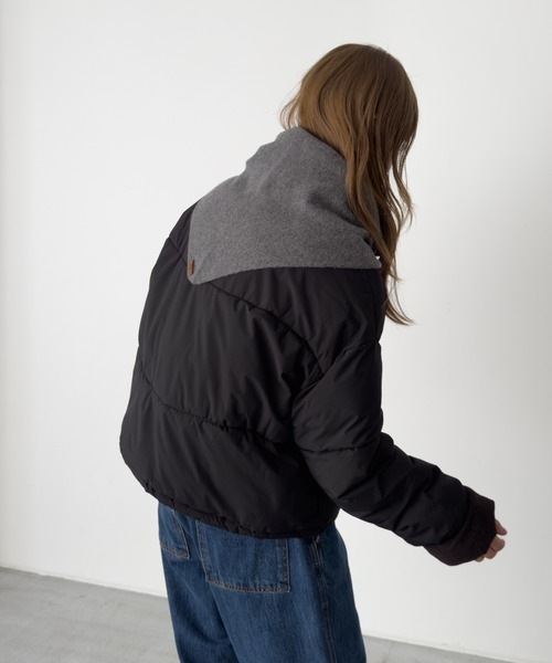 CANAL JEAN（キャナルジーン）の「El mar　ウールトライアングルスカーフ（バンダナ/スカーフ・レディース・ネイビー/ブラウン/グレー・ONE SIZE）」の14枚目の写真