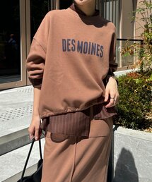 DouDou | ボンバーヒートロゴトップス(スウェット)