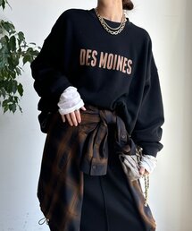 DouDou | ボンバーヒートロゴトップス(スウェット)