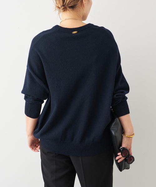 Deuxieme Classe（ドゥーズィエムクラス）の「JUSPER クルーネック プルオーバー（ニット/セーター・レディース・ネイビー・FREE）」の9枚目の写真