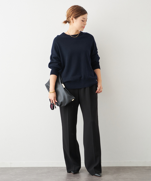 Deuxieme Classe（ドゥーズィエムクラス）の「JUSPER クルーネック プルオーバー（ニット/セーター・レディース・ネイビー・FREE）」の10枚目の写真