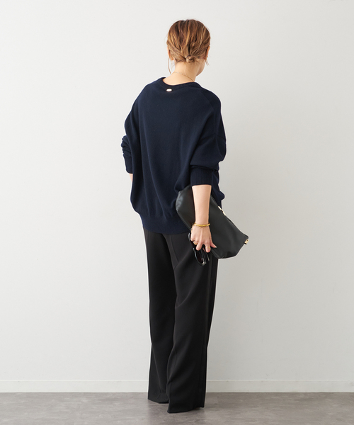 Deuxieme Classe（ドゥーズィエムクラス）の「JUSPER クルーネック プルオーバー（ニット/セーター・レディース・ネイビー・FREE）」の13枚目の写真