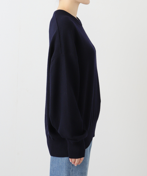 Deuxieme Classe（ドゥーズィエムクラス）の「JUSPER クルーネック プルオーバー（ニット/セーター・レディース・ネイビー・FREE）」の17枚目の写真