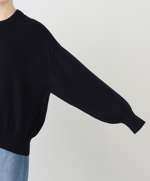 Deuxieme Classe（ドゥーズィエムクラス）の「JUSPER クルーネック プルオーバー（ニット/セーター・レディース・ネイビー・FREE）」の18枚目の写真