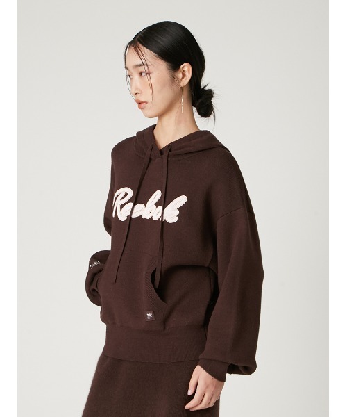 FRAY I.D（フレイアイディー）の「【Reebok× FRAY I.D】サテンロゴニットフーディー（パーカー・レディース・ブルー/ベージュ/ラベンダー/ブラウン・F）」の11枚目の写真