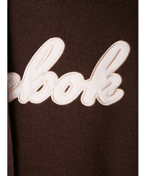 FRAY I.D（フレイアイディー）の「【Reebok× FRAY I.D】サテンロゴニットフーディー（パーカー・レディース・ブルー/ベージュ/ラベンダー/ブラウン・F）」の16枚目の写真