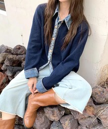 by LEGNA（バイレグナ）の「フェイクレイヤードカーディガン（カーディガン/ボレロ・レディース）」