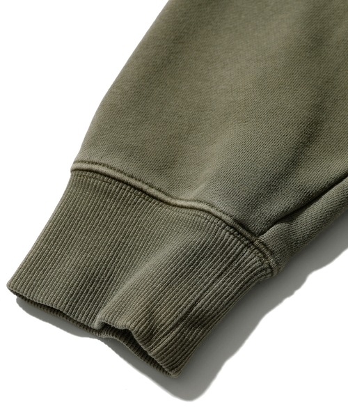 X-girl（エックスガール）の「PIGMENT DYED FACE AND LOGO SQUARE PATCH ZIP UP SWEAT HOODIE（パーカー・レディース・ブラック/オリーブ/ピンク・S/M）」の17枚目の写真