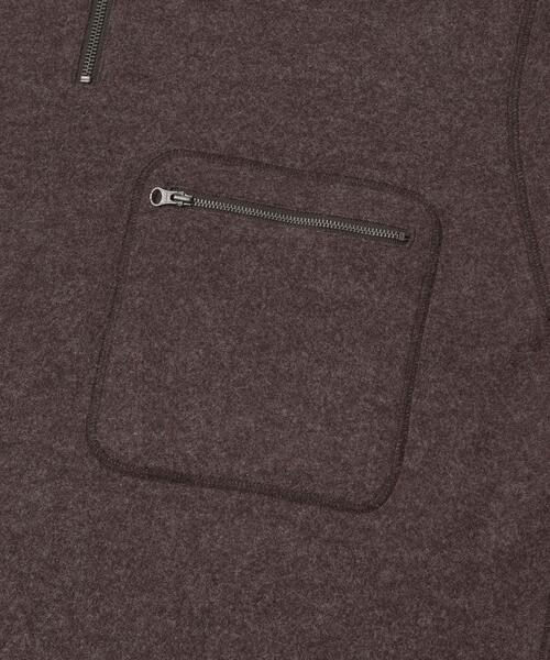 SENSE OF PLACE by URBAN RESEARCH（センスオブプレイスバイアーバンリサーチ）の「ウールジャージハーフZIP（Tシャツ/カットソー・メンズ・チャコールグレー/ブラウン・MEDIUM/LARGE）」の10枚目の写真