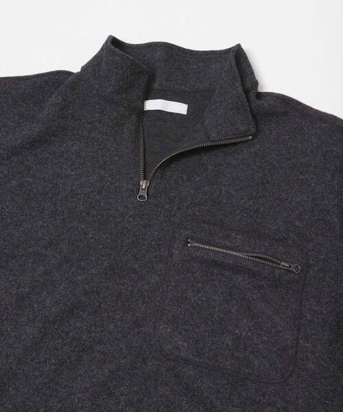 SENSE OF PLACE by URBAN RESEARCH（センスオブプレイスバイアーバンリサーチ）の「ウールジャージハーフZIP（Tシャツ/カットソー・メンズ・チャコールグレー/ブラウン・MEDIUM/LARGE）」の20枚目の写真