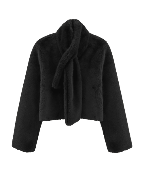 Vivacious(ビバシャス)の「Col Noue Fur Jacket BROWN(ムートンコート・レディース・ブラウン・FREE)」の4枚目の写真