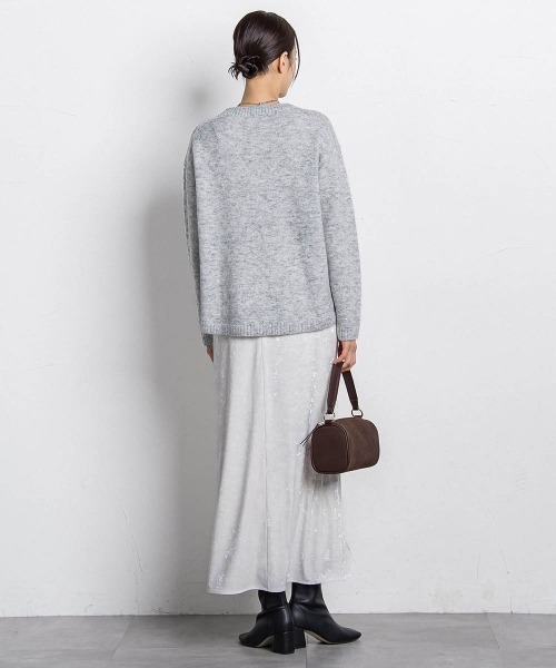 LAUTREAMONT（ロートレアモン）の「スノーベロアクラッシュスカート（スカート・レディース・ホワイト/ライトグレー・9号）」の10枚目の写真