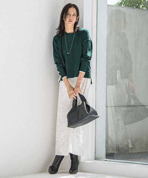 LAUTREAMONT（ロートレアモン）の「スノーベロアクラッシュスカート（スカート・レディース・ホワイト/ライトグレー・9号）」の15枚目の写真