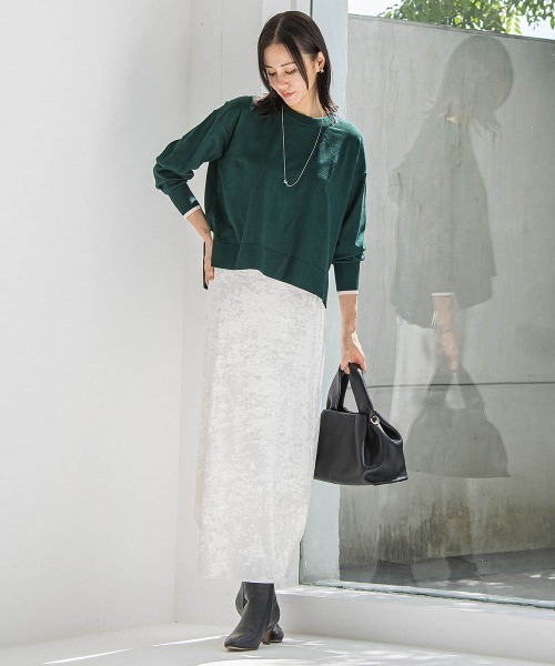 LAUTREAMONT（ロートレアモン）の「スノーベロアクラッシュスカート（スカート・レディース・ホワイト/ライトグレー・9号）」の16枚目の写真