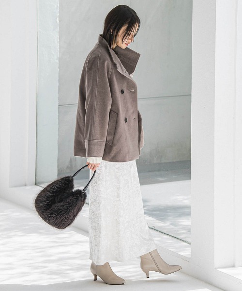 LAUTREAMONT（ロートレアモン）の「スノーベロアクラッシュスカート（スカート・レディース・ホワイト/ライトグレー・9号）」の13枚目の写真