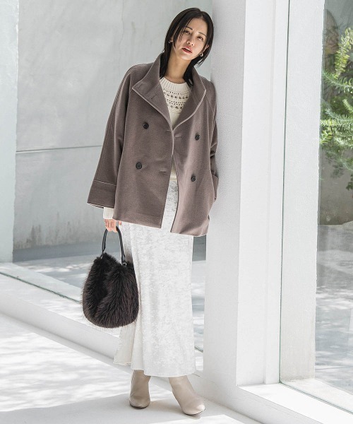 LAUTREAMONT（ロートレアモン）の「スノーベロアクラッシュスカート（スカート・レディース・ホワイト/ライトグレー・9号）」の14枚目の写真