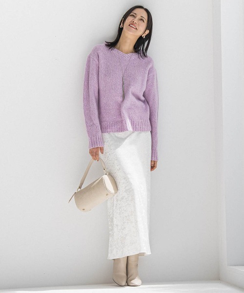 LAUTREAMONT（ロートレアモン）の「スノーベロアクラッシュスカート（スカート・レディース・ホワイト/ライトグレー・9号）」の17枚目の写真