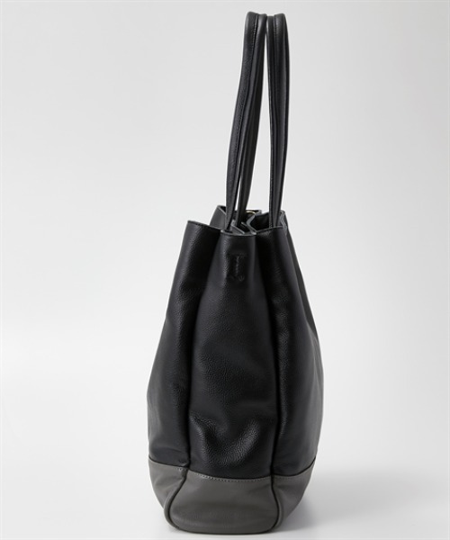 nissen（ニッセン）の「１２ポケット本革コンビカラー２WAYトートバッグ（A４対応）Poche Lab（ポッシェ ラボ）（トートバッグ・レディース・マスタード/ブラック系/アイボリー・FREE）」の11枚目の写真