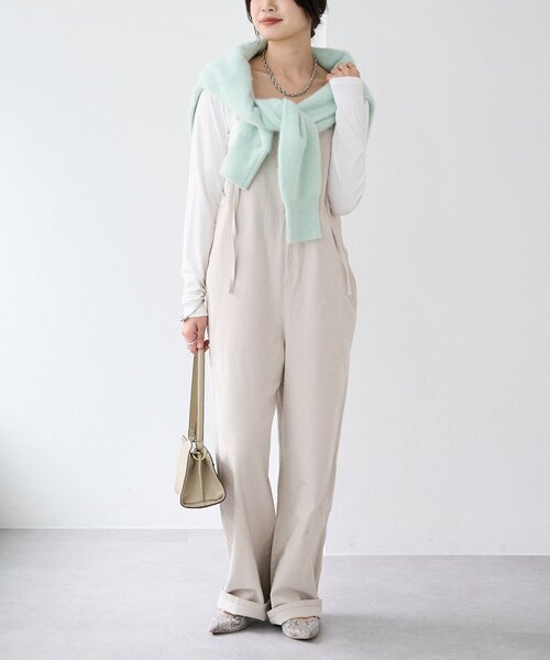 RIVE DROITE(リヴドロワ)の「【ニットのインナーにも】スクエアネックカットソー(Tシャツ/カットソー・レディース・ホワイト/ブラック・FREE)」の13枚目の写真