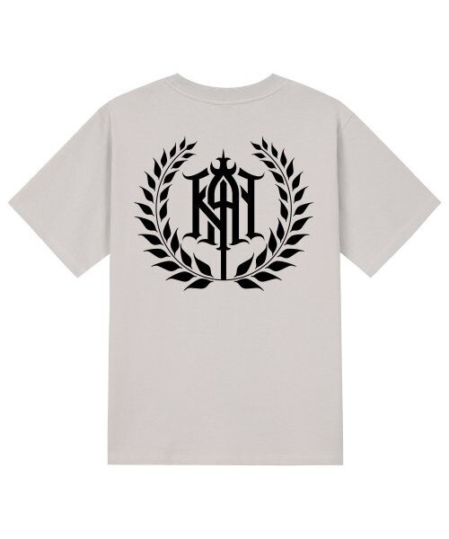 KAN6312(カン6312)の「KTC0131 ウェイケ 半袖Tシャツ - ベージュ(Tシャツ/カットソー・メンズ・その他・LARGE/MEDIUM/SMALL/X-LARGE)」の1枚目の写真