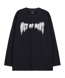 アウトオブボディオーバーサイズロングスリーブTシャツ_チャコール