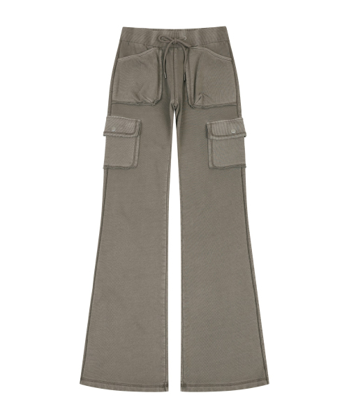 ORDINARY HOLIDAY（オーディナリー ホリデー）の「PIGMENT JERSEY BOOTCUT PANTS [GRAY]（その他パンツ・レディース・その他・FREE）」の2枚目の写真