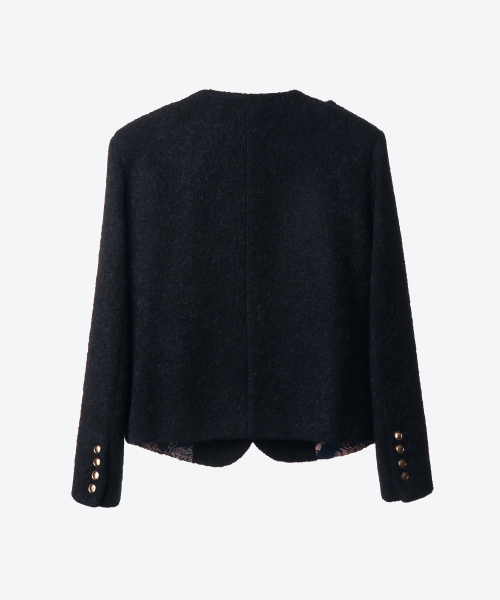 UNTAGE（アンテージ）の「ウールブークレツイードジャケット[Navy(WOMAN)]_UTO-FB17（テーラードジャケット・レディース・その他・MEDIUM/SMALL）」の6枚目の写真